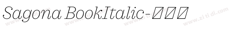 Sagona BookItalic字体转换
